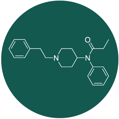 fentanyl chemical structure icon